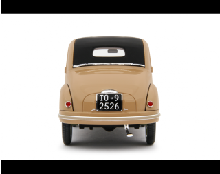 Fiat 500C Topolino 1949 Beige Laudoracing 1:18 Resinemodell (Türen, Motorhaube... nicht zu öffnen!)